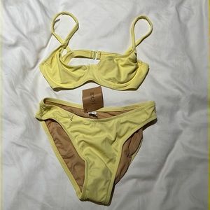J. Crew Yellow Bikini NWT Size 4 Medium